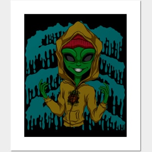 Alien vintage fashio Posters and Art